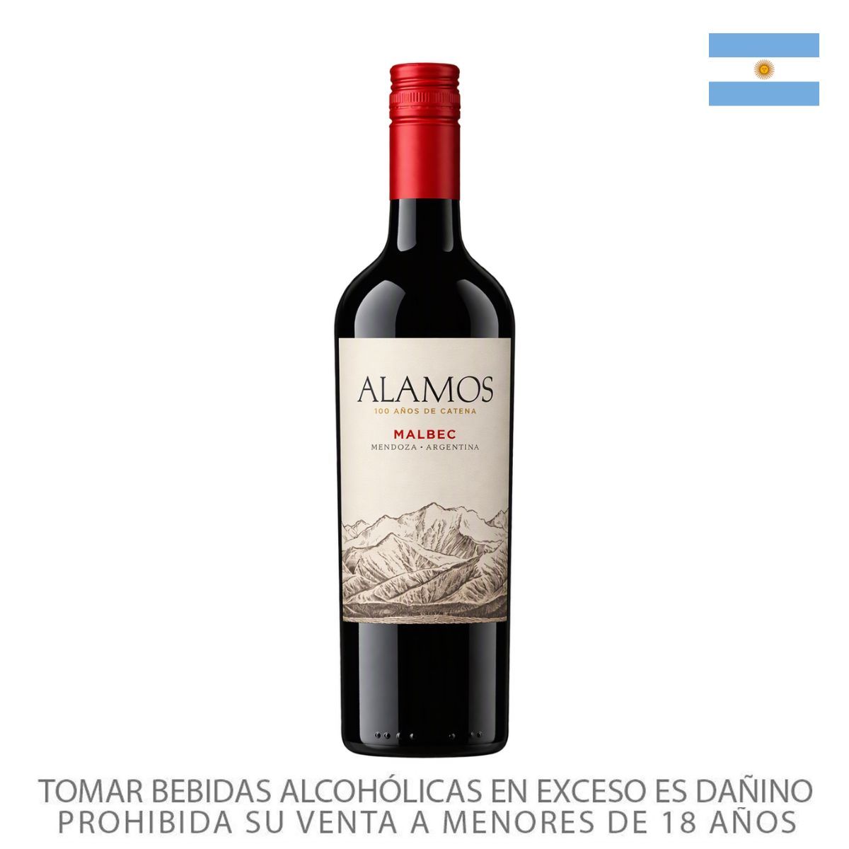 ALAMOS - Vino Malbec Alamos 13.5° Botella 750 mL