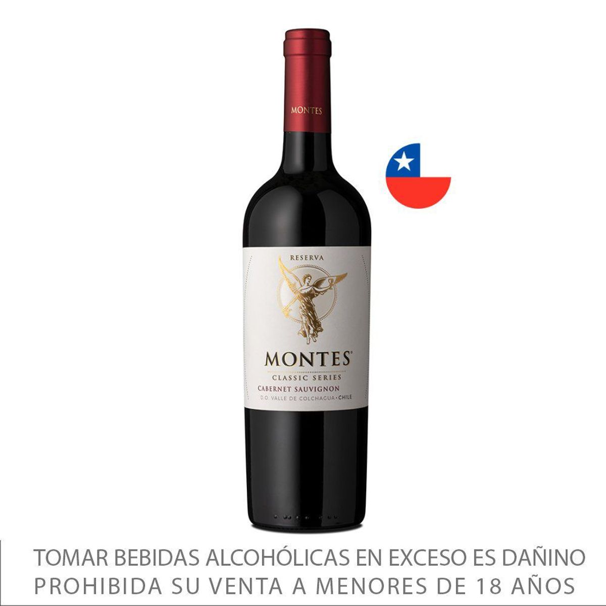 MONTES - Vino Tinto Montes Cabernet Sauvignon Botella 750 mL
