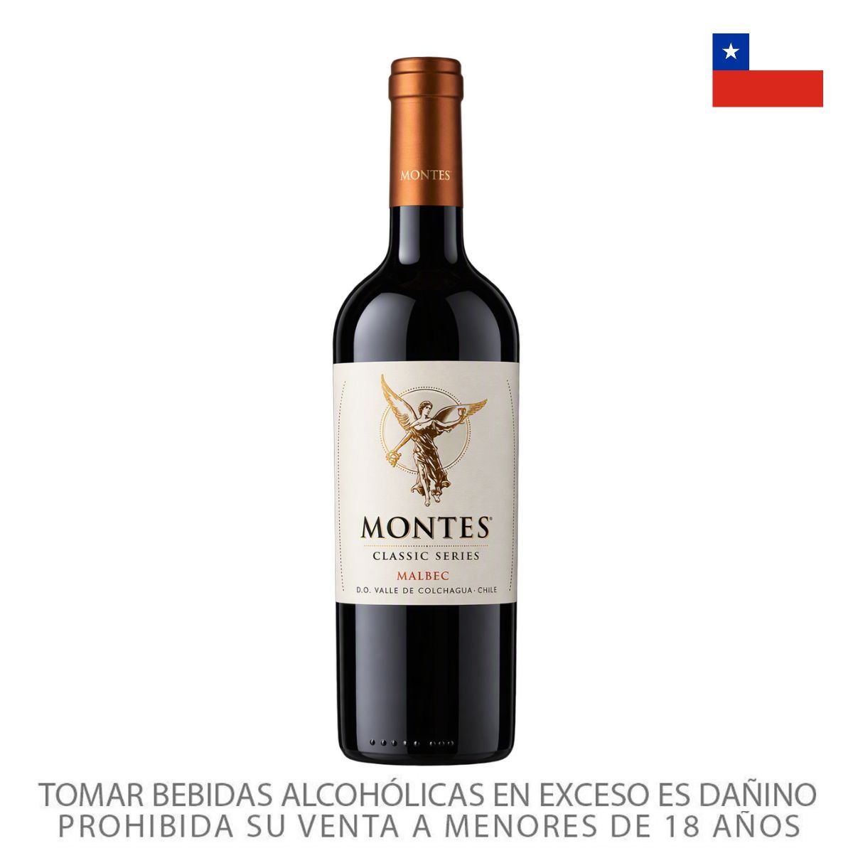MONTES - Vino Montes Malbec Classic Series Botella 750 mL