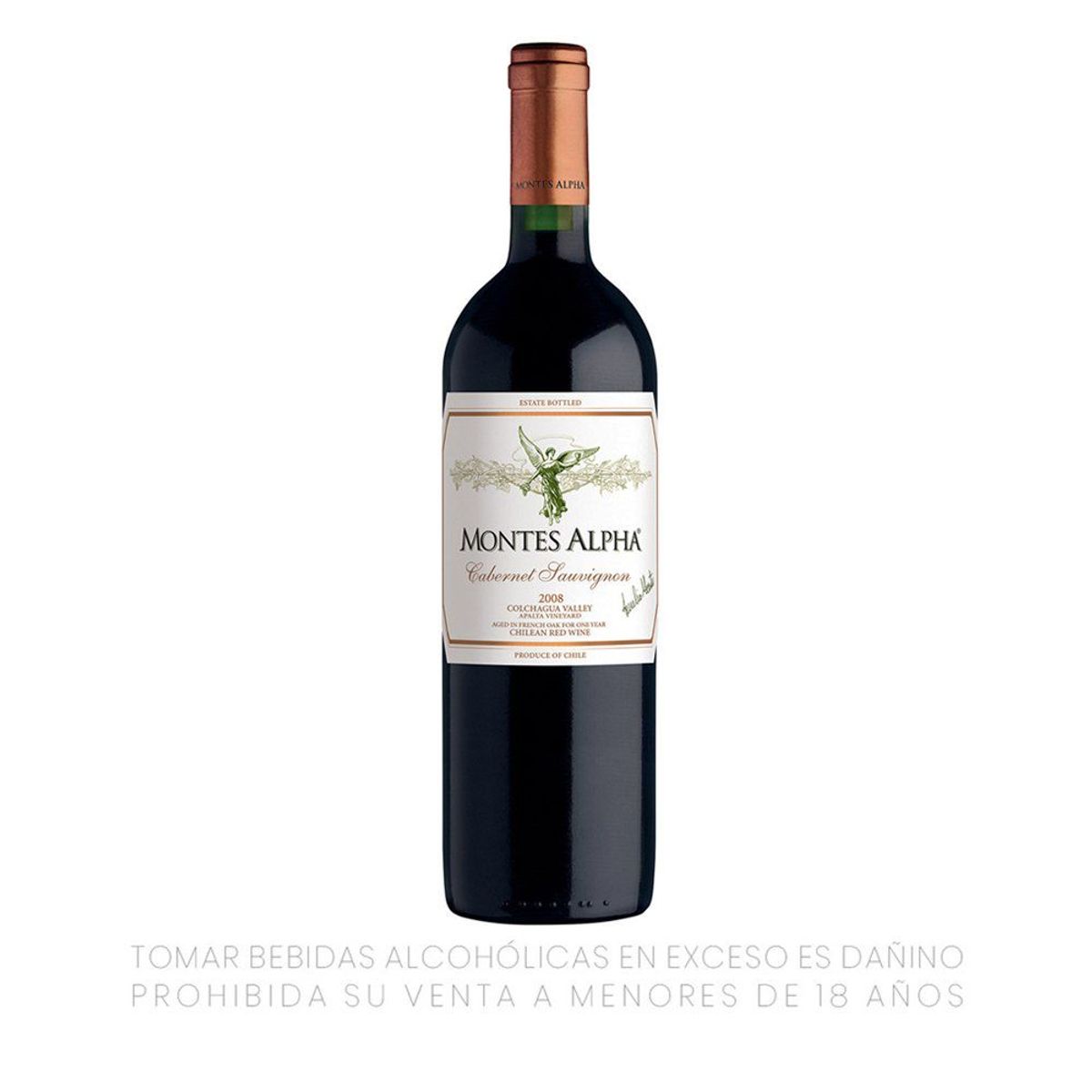 MONTES - Vino Montes Alpha Cabernet Sauvignon Botella 750 mL