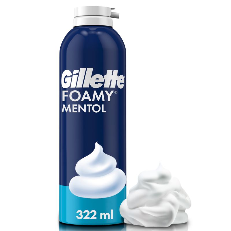 GILLETTE - Espuma De Afeitar Gillette Foamy Mentol Envase 322 mL