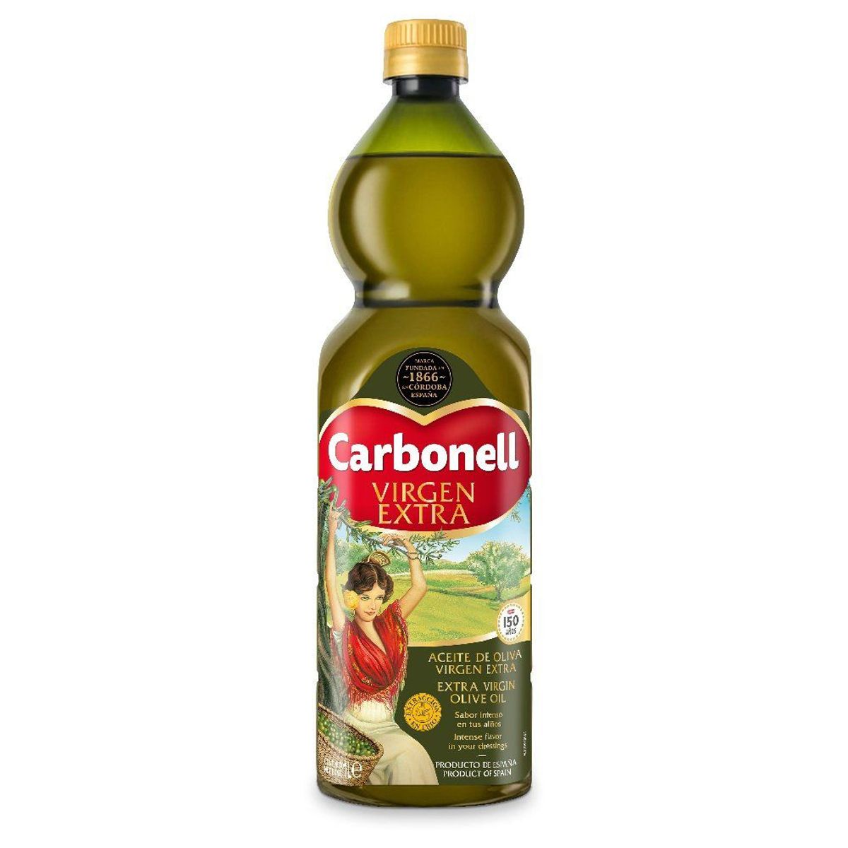 CARBONELL - Aceite de Oliva Carbonell Extra Virgen Botella 1 L