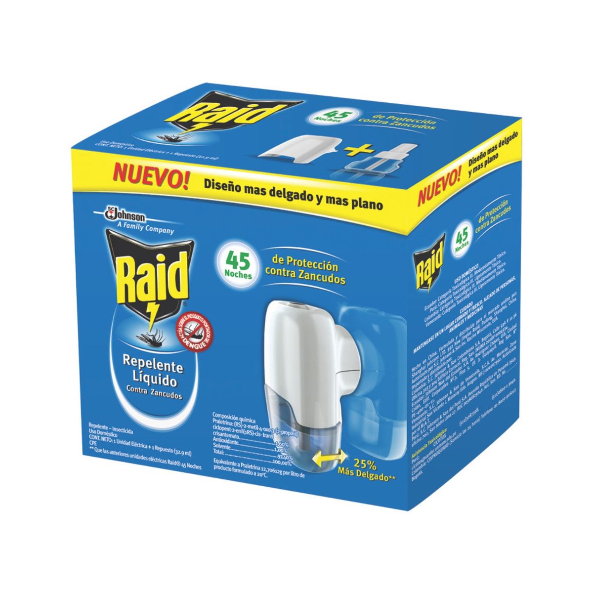 RAID - Repelente Líquido Eléctrico Raid + Repuesto