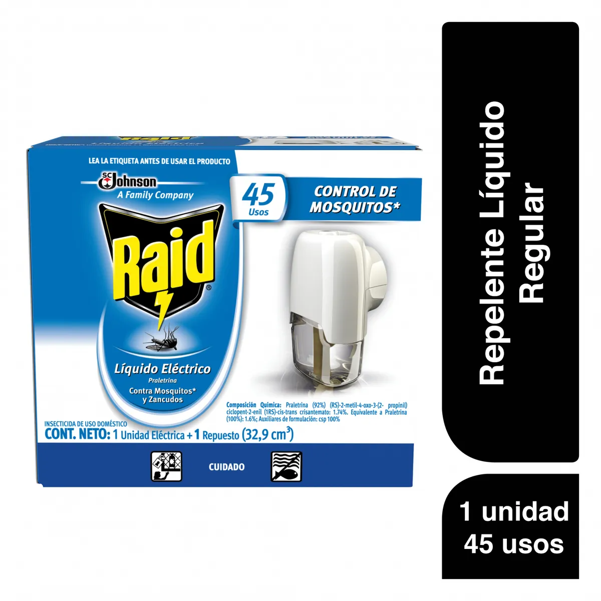 RAID - Repelente Líquido Eléctrico Raid + Repuesto