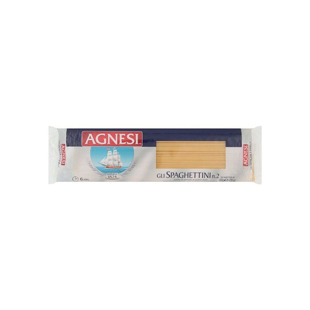 AGNESI - Fideo Spaguetti N°2 Agnesi Bolsa 500 g