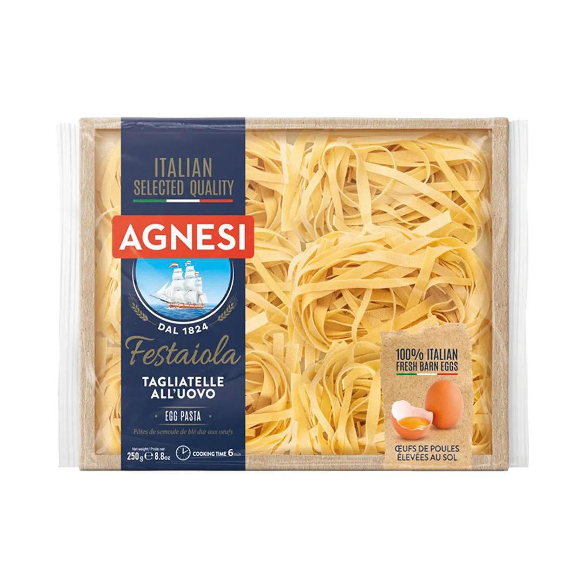 AGNESI - Pasta Tagliatelle Agnesi Empaque 250 g