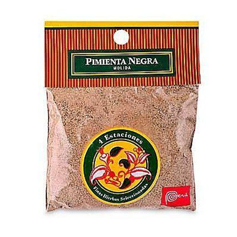 CUATRO ESTACIONES - Pimienta Negra Molida Cuatro Estaciones 60 g