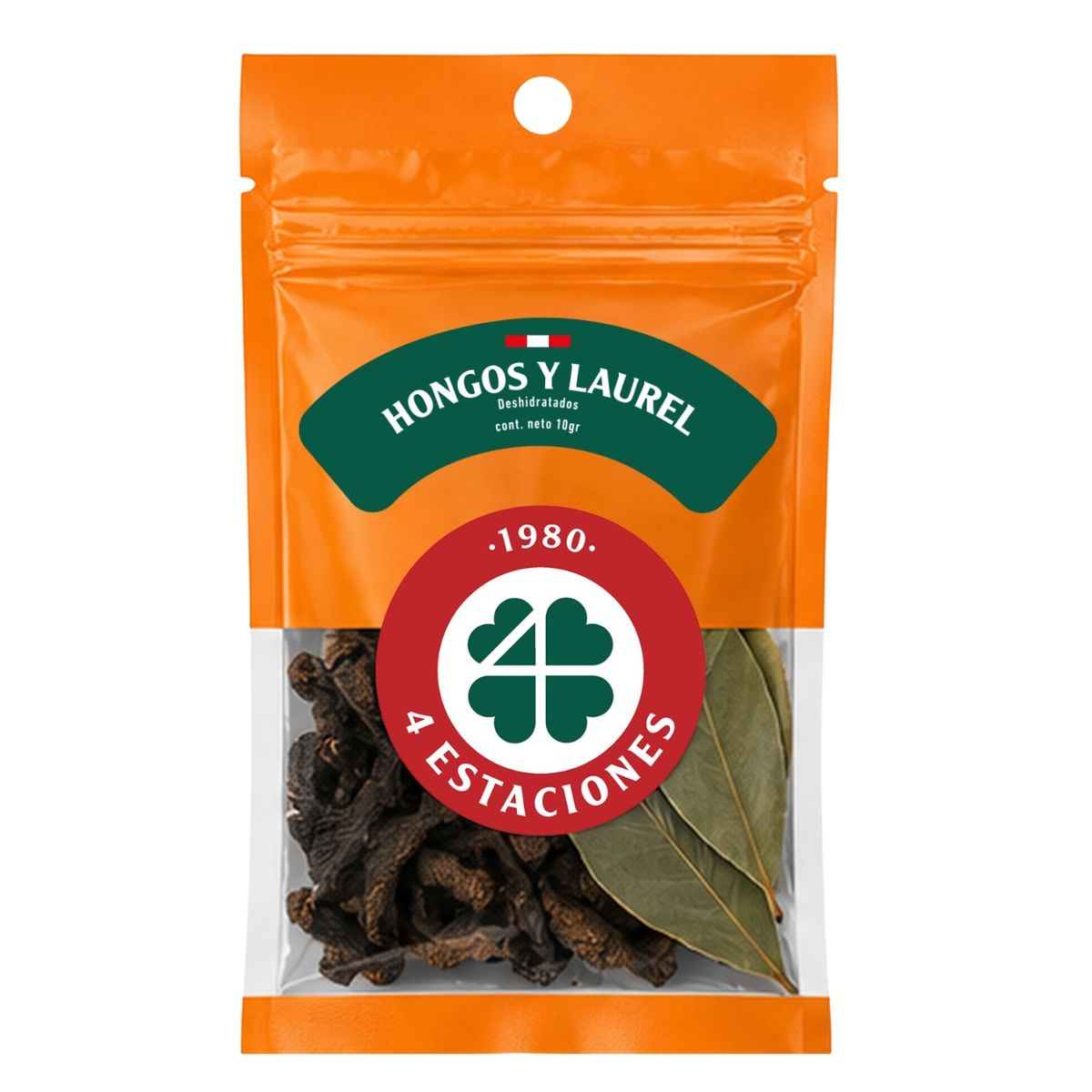 CUATRO ESTACIONES - Hongo y Laurel 4 Estaciones Bolsa Ziplock 10 g