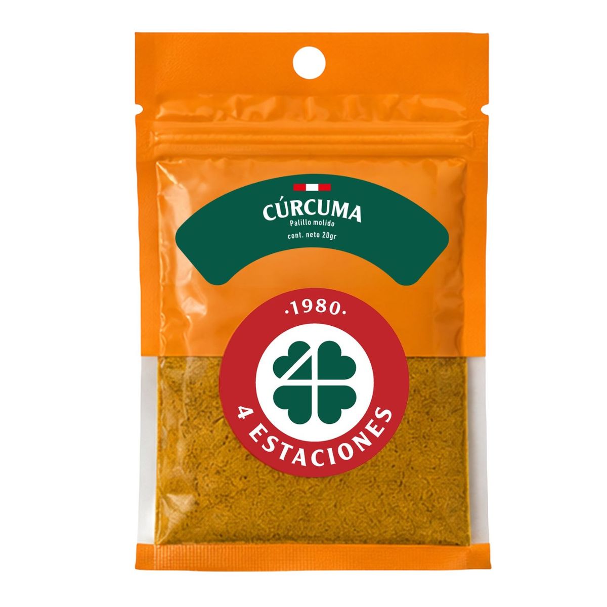 CUATRO ESTACIONES - Palillo Molido 4 Estaciones Bolsa Ziplock 20 g