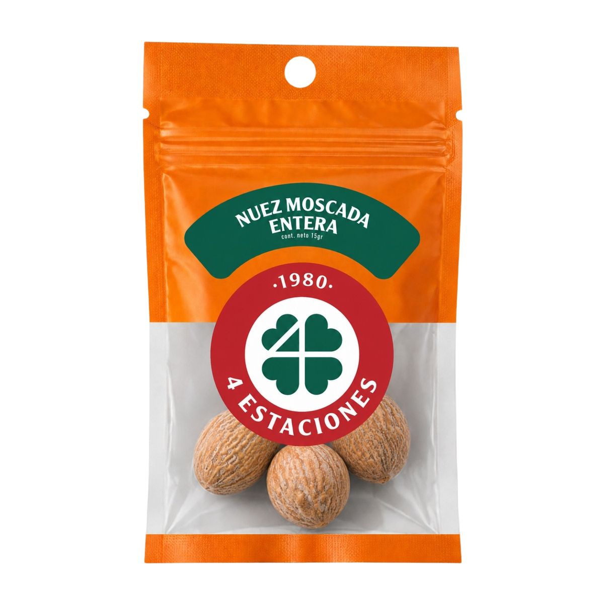 CUATRO ESTACIONES - Nuez Moscada 4 Estaciones Bolsa Ziplock 15 g