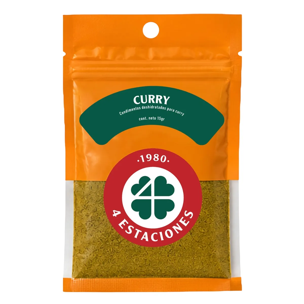CUATRO ESTACIONES - Curry 4 Estaciones Bolsa Ziplock 15 g