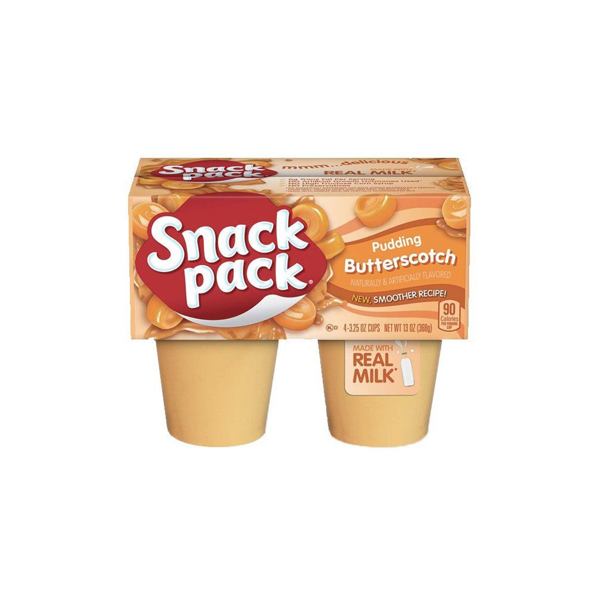 SNACK PACK - Pudín Snack Pack Butterscotch Pack 4 Und