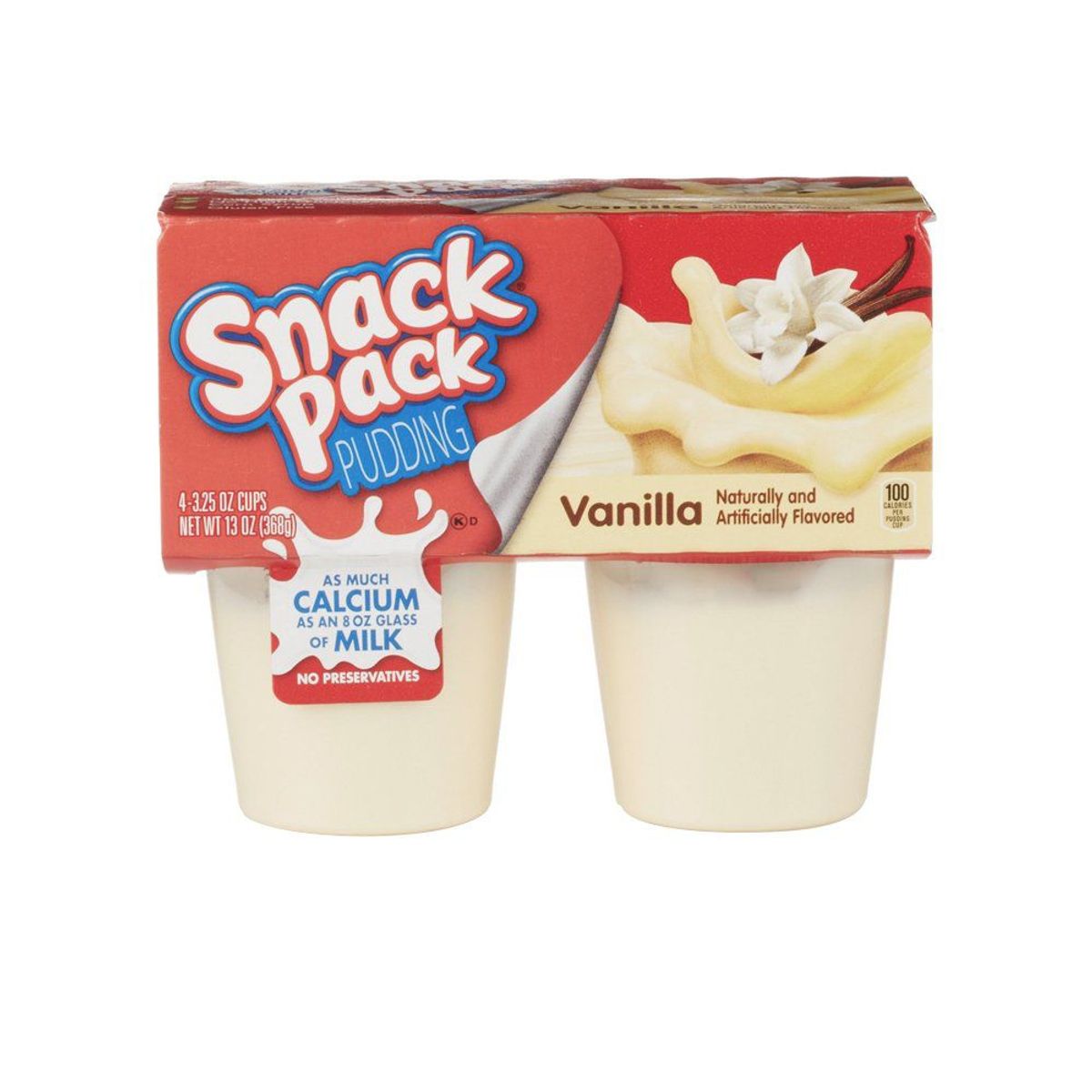 SNACK PACK - Pudín Snack Pack Vainilla Pack 4 Und