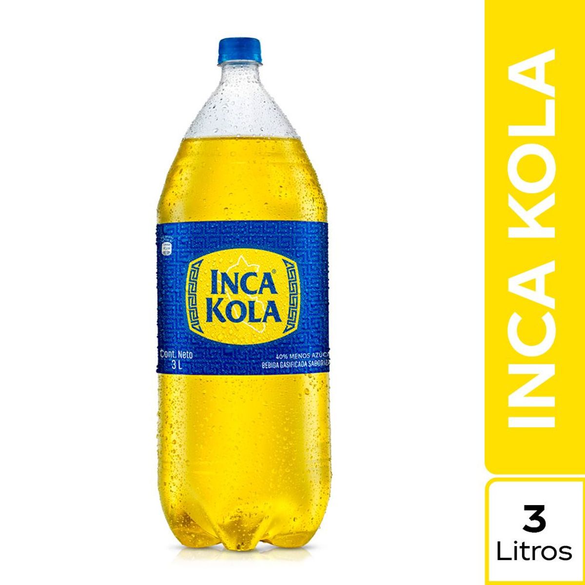 INCA KOLA - Gaseosa Inca Kola Botella 3 L