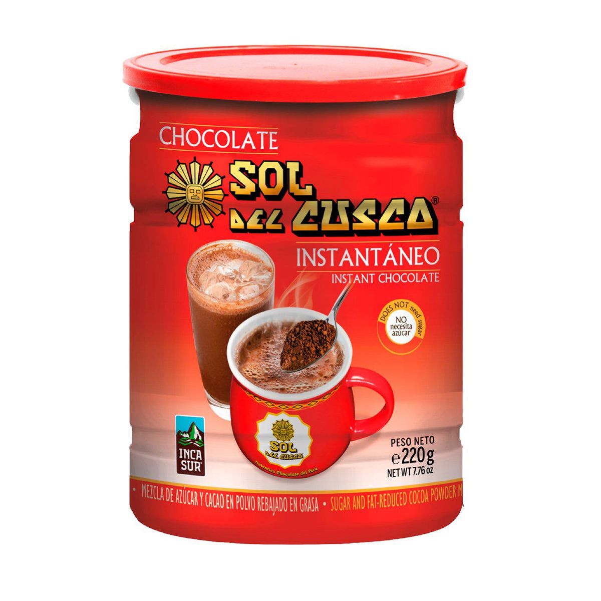 SOL DEL CUSCO - Chocolate Instantáneo Sol del Cusco Envase 220 g