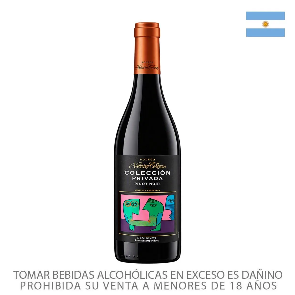 NAVARRO CORREAS - Vino Navarro Correas Colección Privada Pinot Noir Botella 750 mL