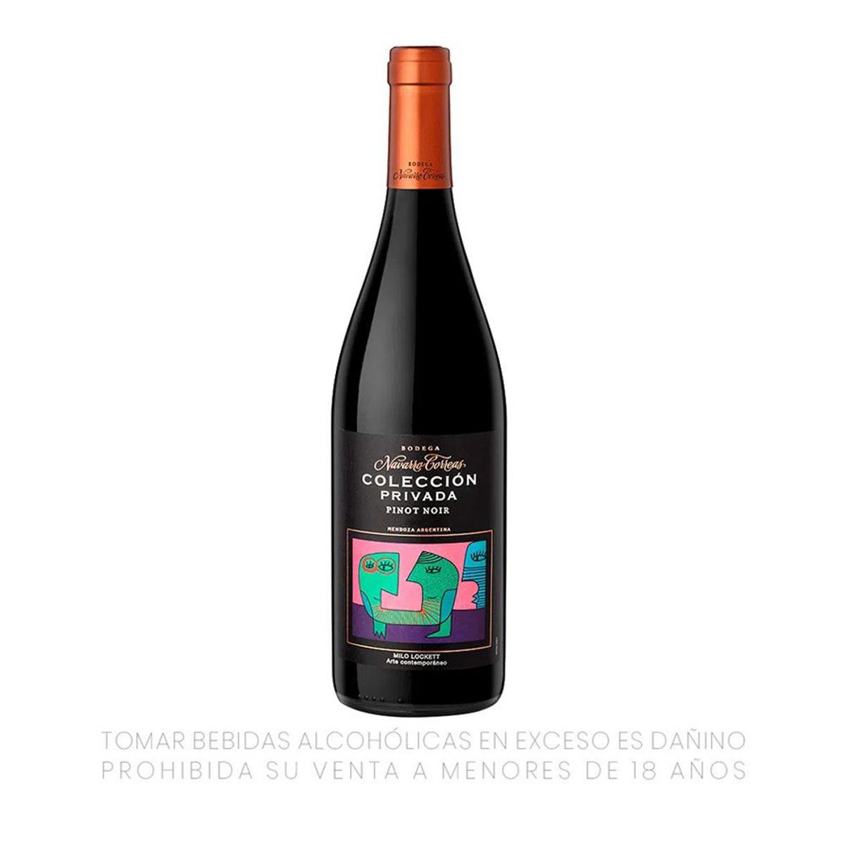 NAVARRO CORREAS - Vino Navarro Correas Colección Privada Pinot Noir Botella 750 mL