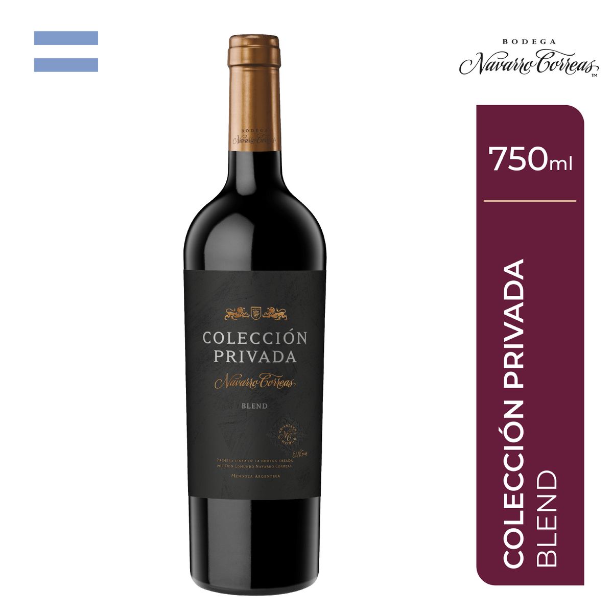 NAVARRO CORREAS - Vino Navarro Correas Colección Privada Botella 750 mL
