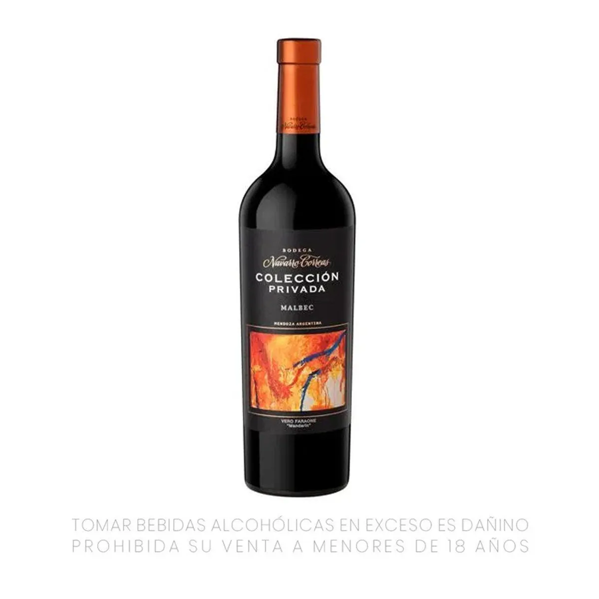 NAVARRO CORREAS - Vino Navarro Correas Colección Privada Malbec Botella 750 mL