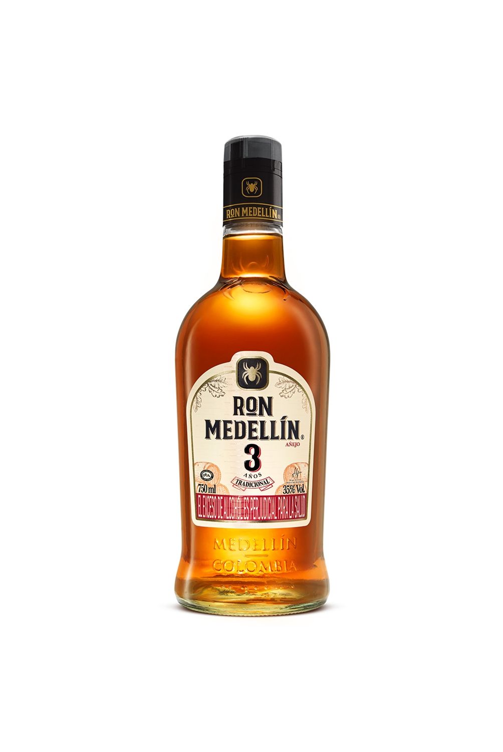 MEDELLIN - Ron Medellín Añejo 3 Años Botella 750 mL