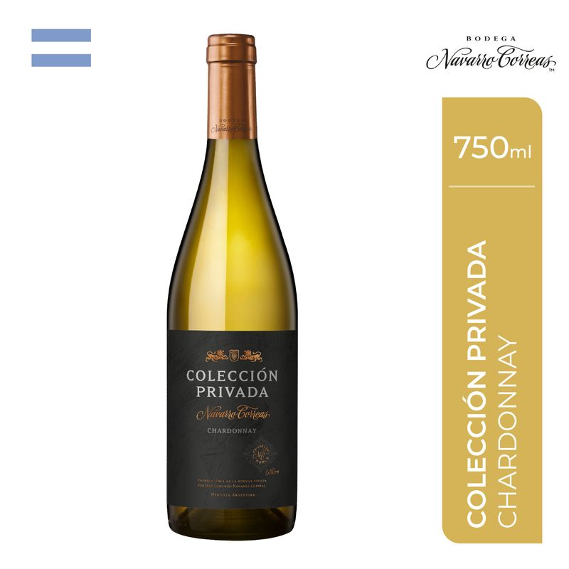 NAVARRO CORREAS - Vino Navarro Correas Colección Privada Chardonnay Botella 750 mL