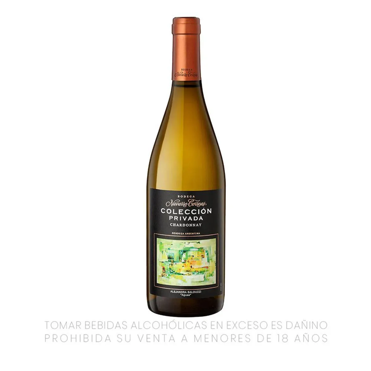 NAVARRO CORREAS - Vino Navarro Correas Colección Privada Chardonnay Botella 750 mL