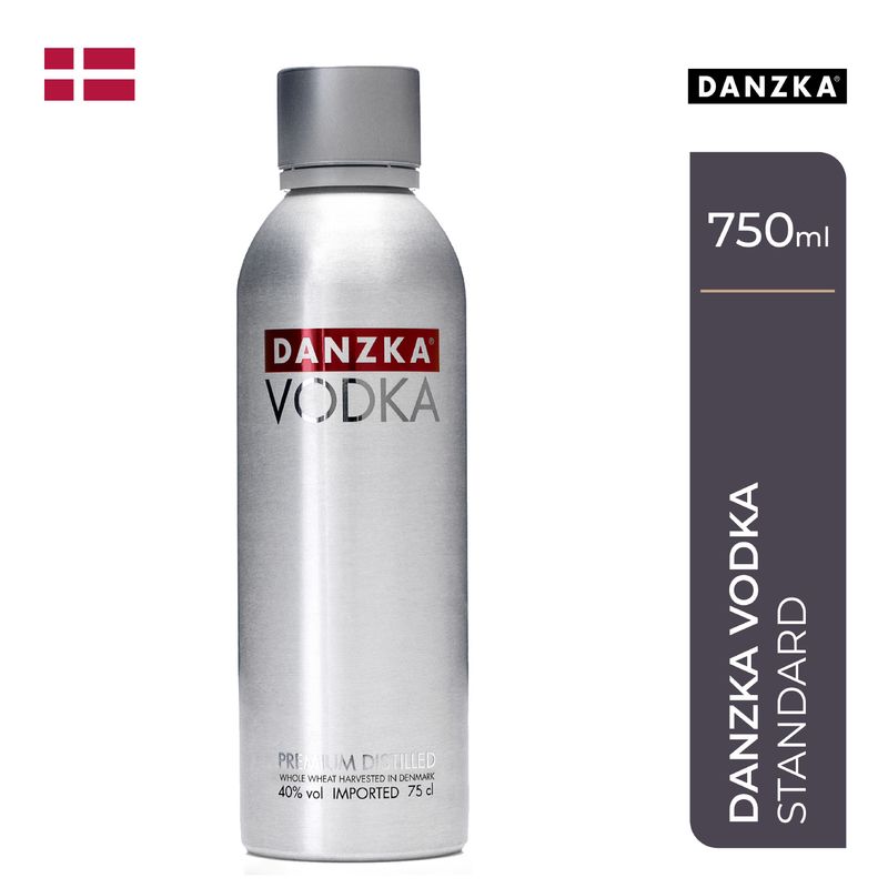 DANZKA - Vodka Destilado Premium Danzka Botella 750 mL