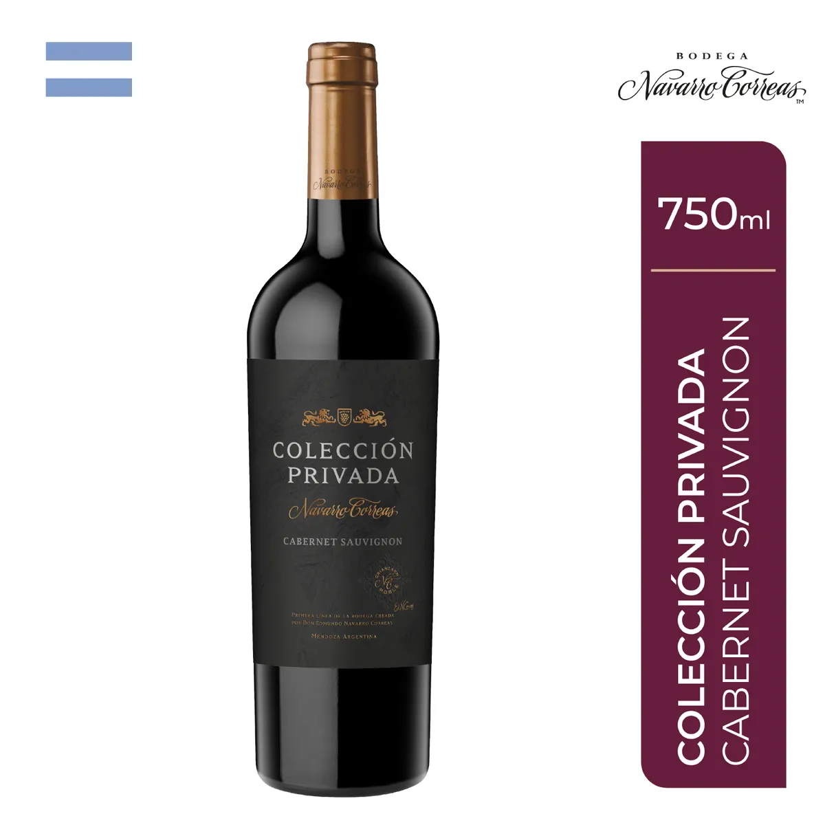 NAVARRO CORREAS - Vino Navarro Correas Colección Privada Cabernet Sauvignon Botella 750 mL