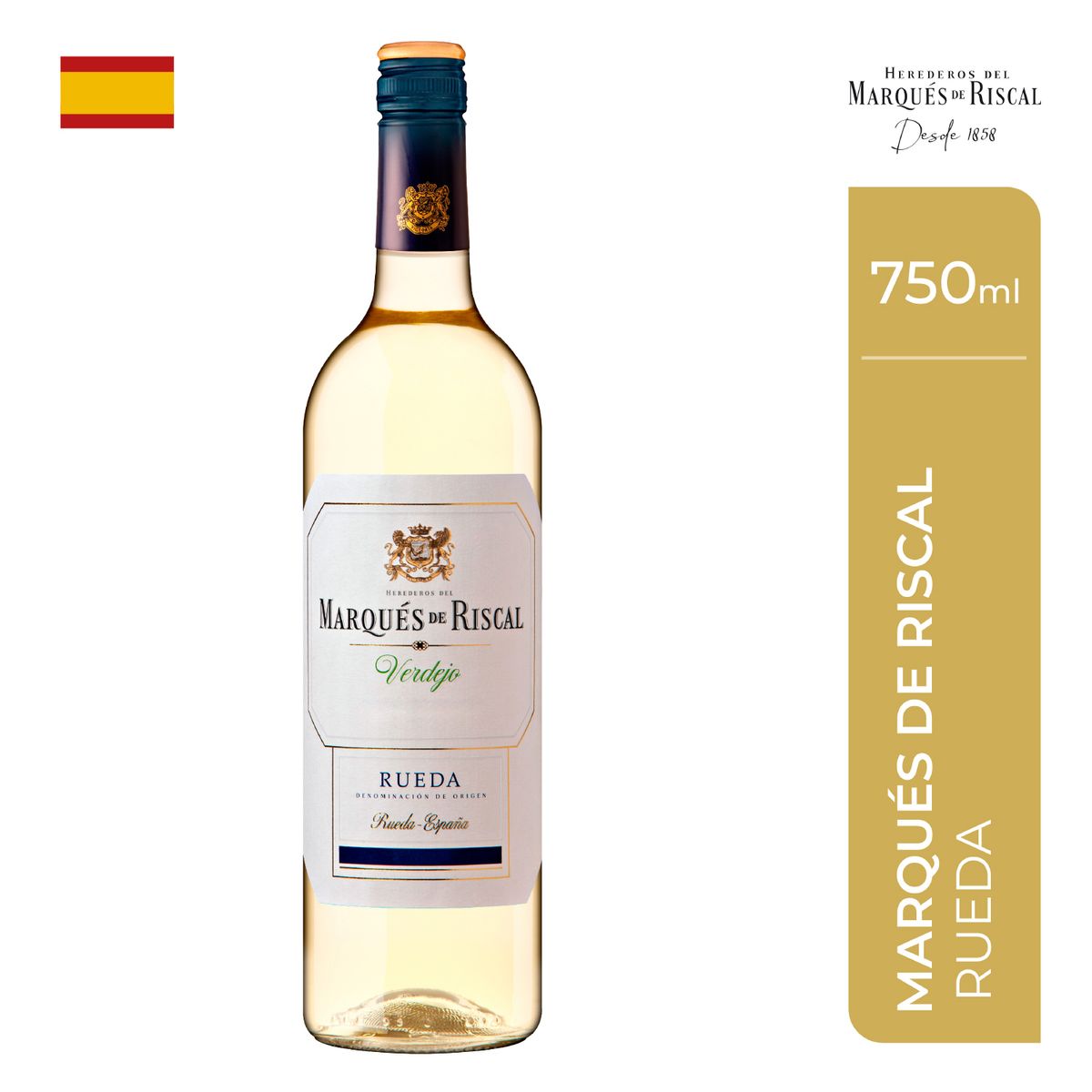 MARQUES DE RISCAL - Vino Marqués de Riscal Rueda Botella 750 mL