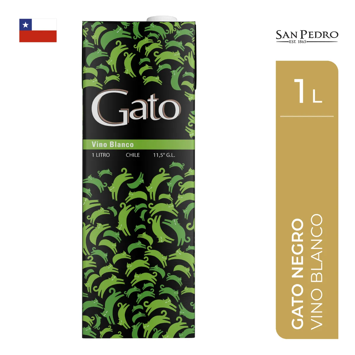 GATO - Vino Blanco Gato Caja 1 L