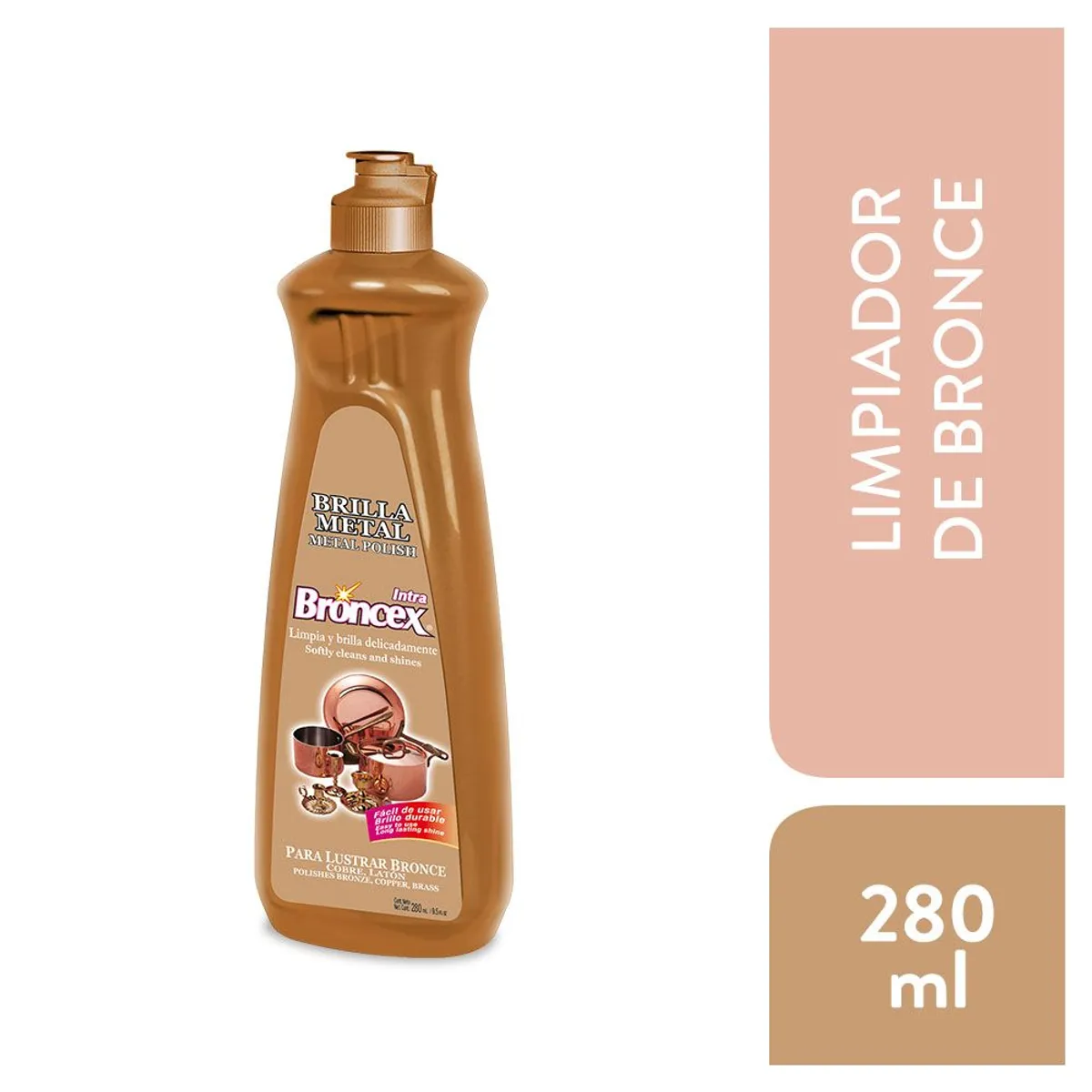BRONCEX - Limpiador Líquido de Metales Broncex Envase 220 mL