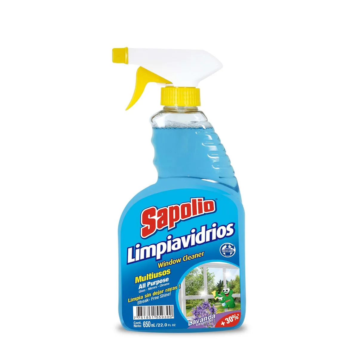 SAPOLIO - Limpiavidrios Sapolio Lavanda Envase 650 mL