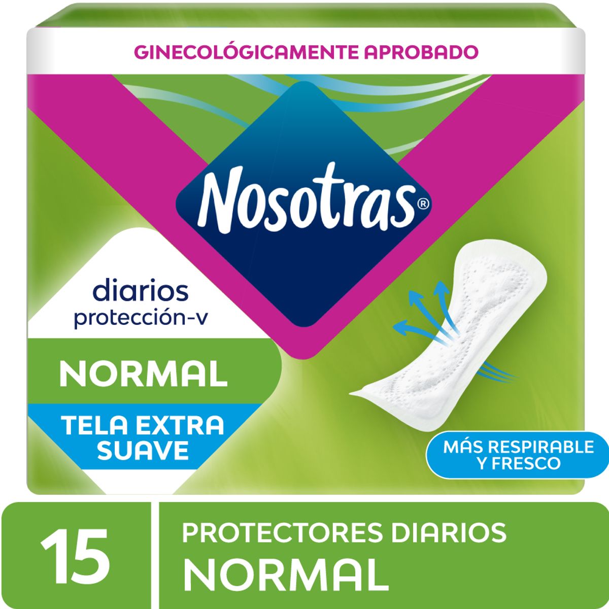 NOSOTRAS - Protectores Diarios Nosotras Normales Empaque 15 Und