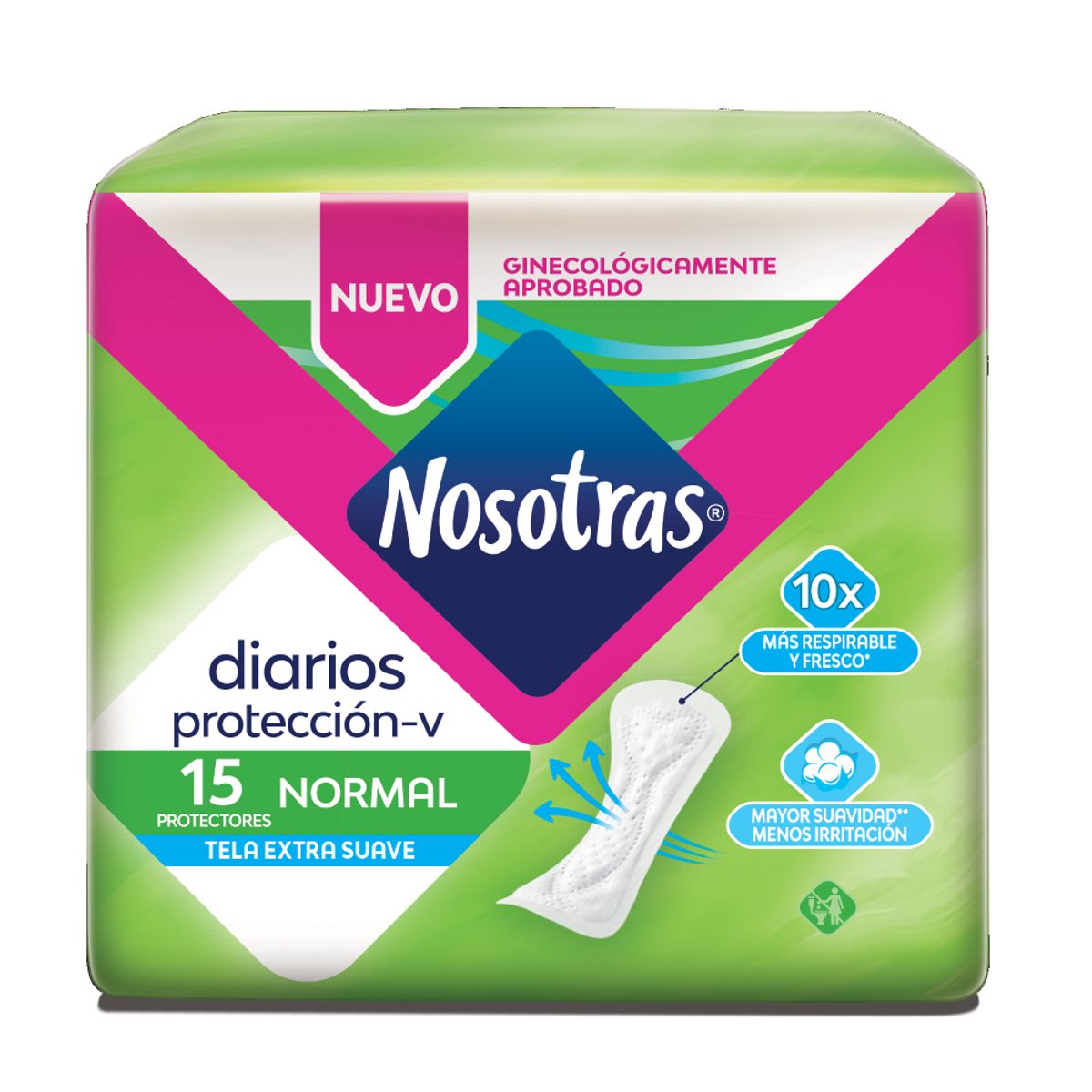 NOSOTRAS - Protectores Diarios Nosotras Normales Empaque 15 Und