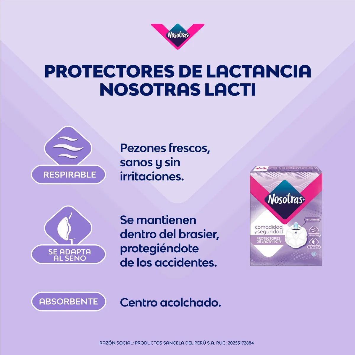 NOSOTRAS - Protectore Lactancia Nosotras Empaque 40 Und
