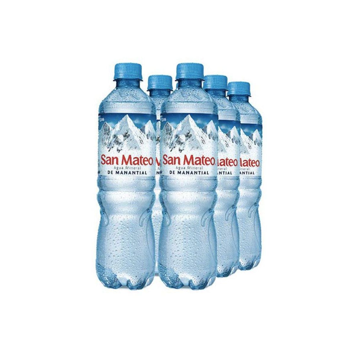 SAN MATEO - Agua San Mateo sin Gas Sixpack Botella 600 mL