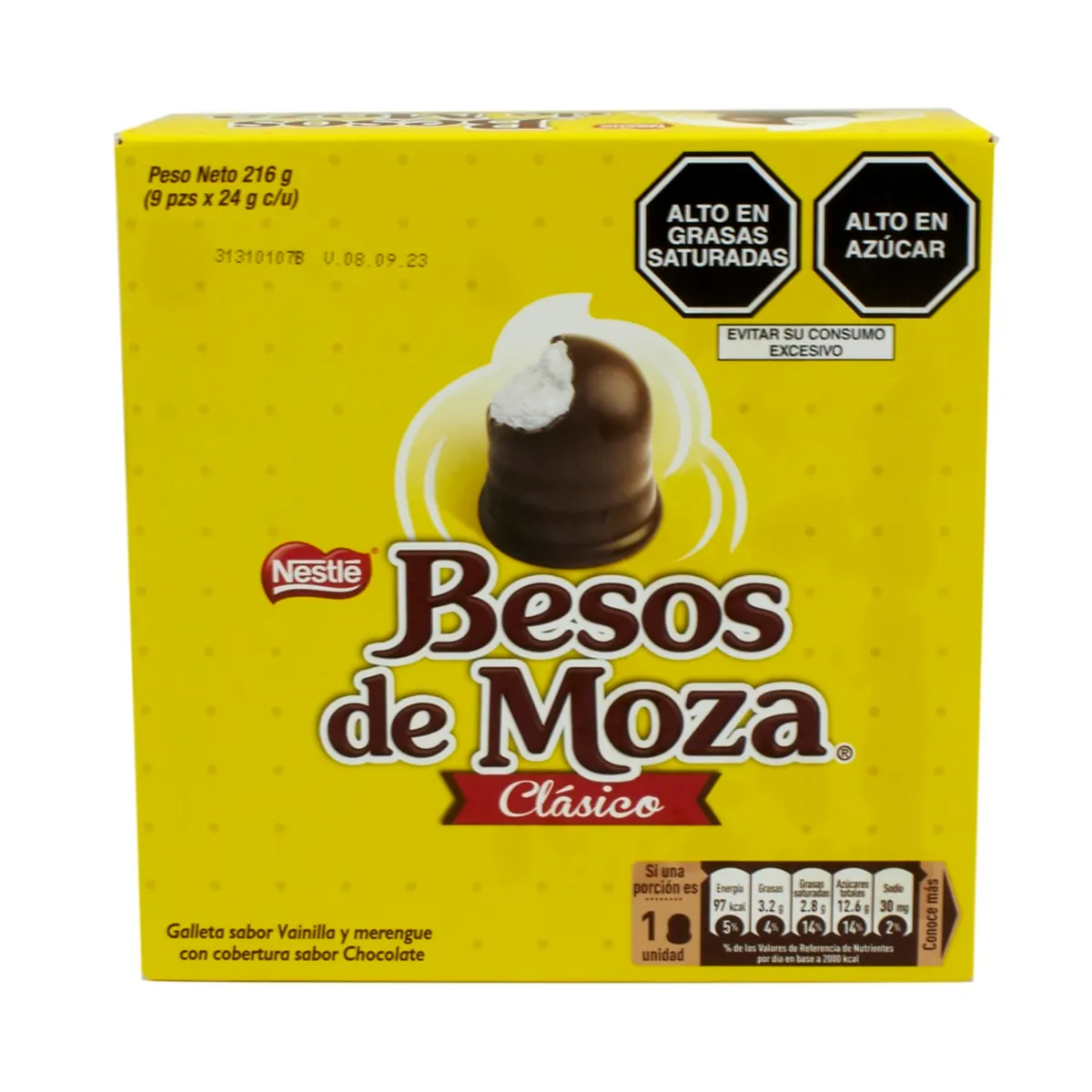 NESTLE - Chocolate Beso de Moza Clásico Caja 9 Und