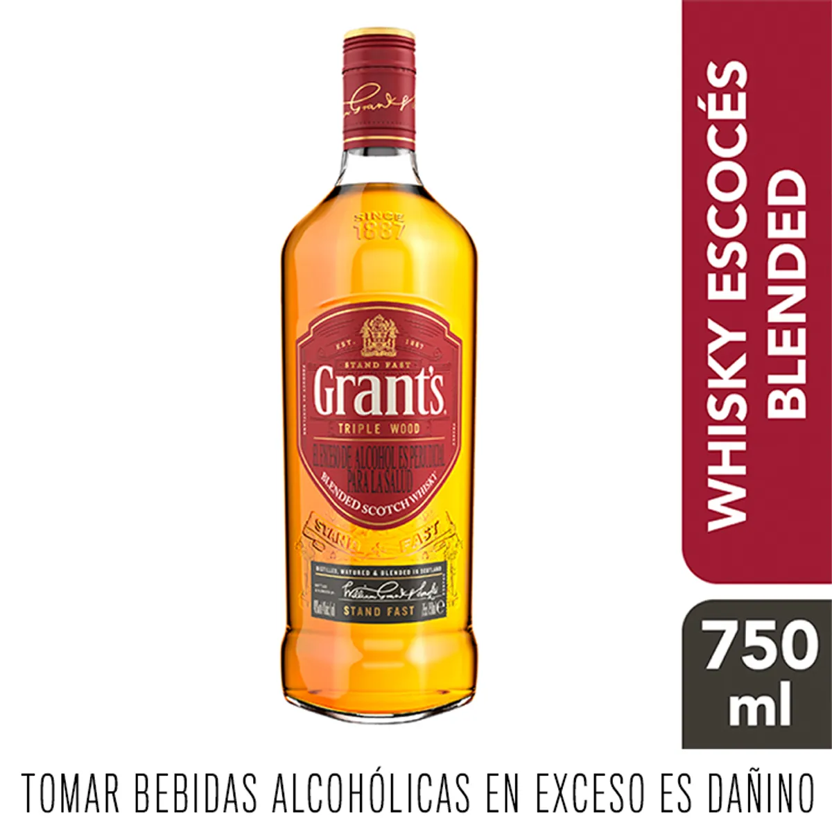 GRANTS - Whisky Grants Escocés Botella 750 mL