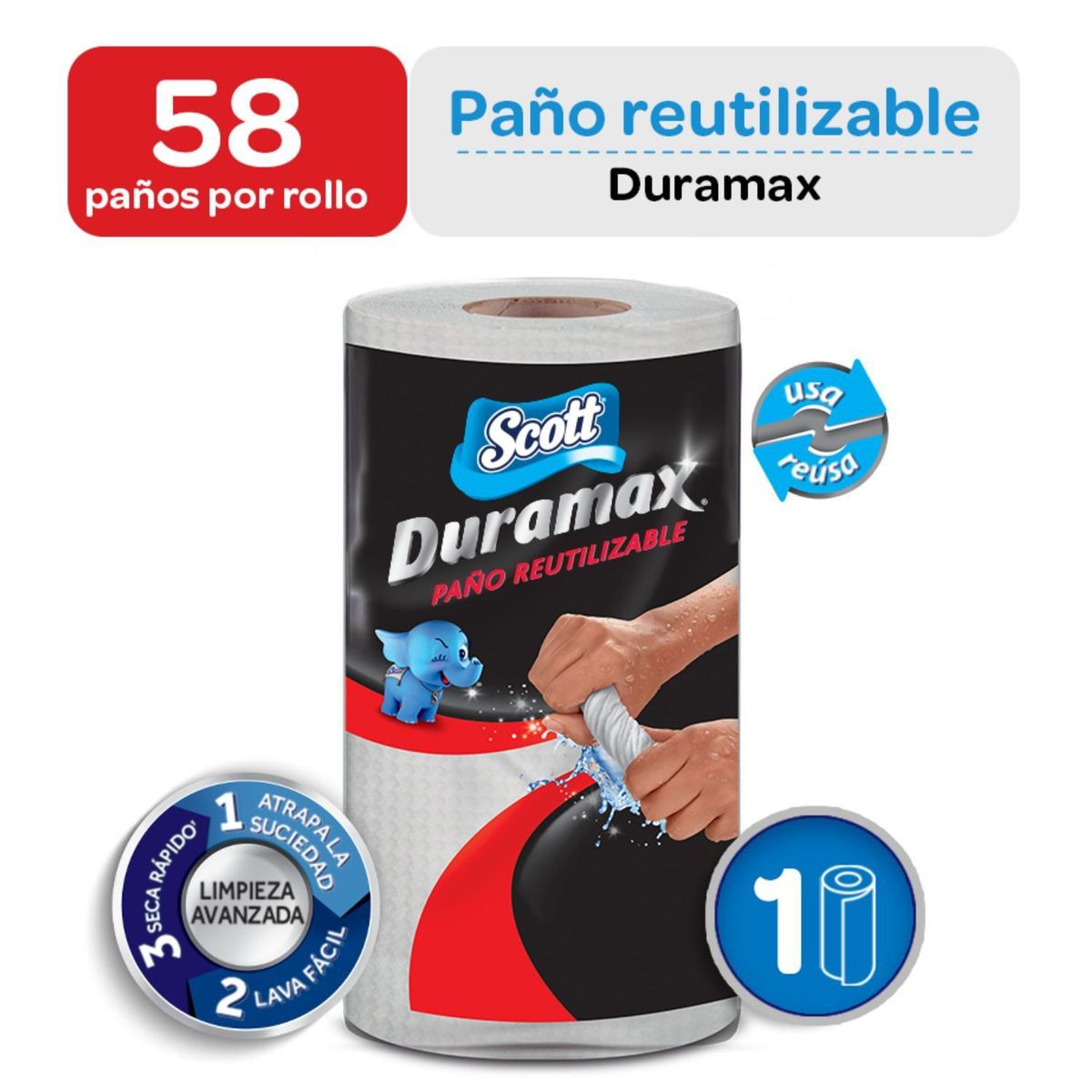 SCOTT - Paño Scott Duramax Cocina Empaque 1 Und
