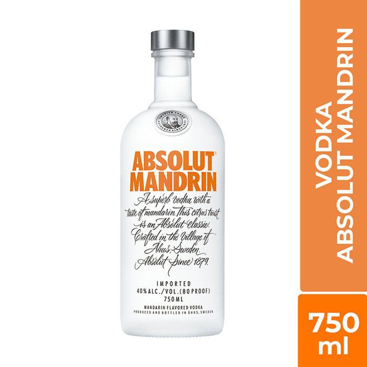 ABSOLUT - Vodka Absolut Mandrin 31.6° Botella 750 mL