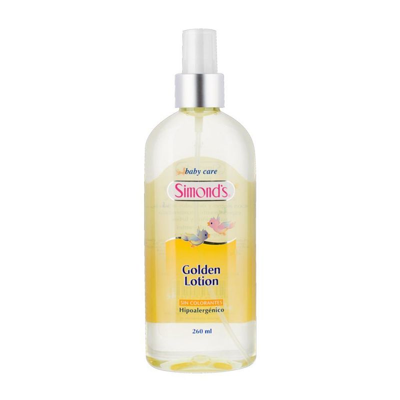 SIMONDS - Loción Simonds Para Bebé Golden Hipoalergénico Envase 260 mL