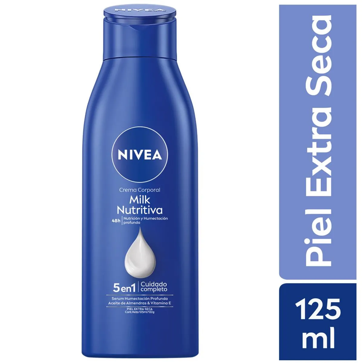 NIVEA - Crema Corporal Nivea Body Milk Nutritiva Envase 125 mL