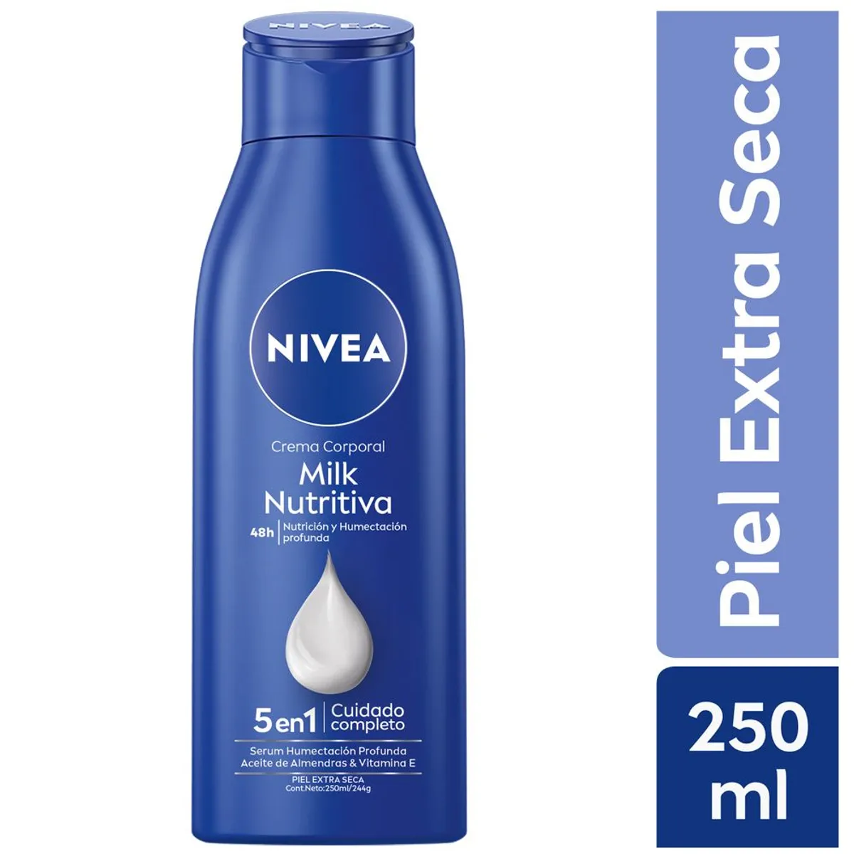NIVEA - Crema Corporal Nivea Body Milk Nutritiva Envase 250 mL