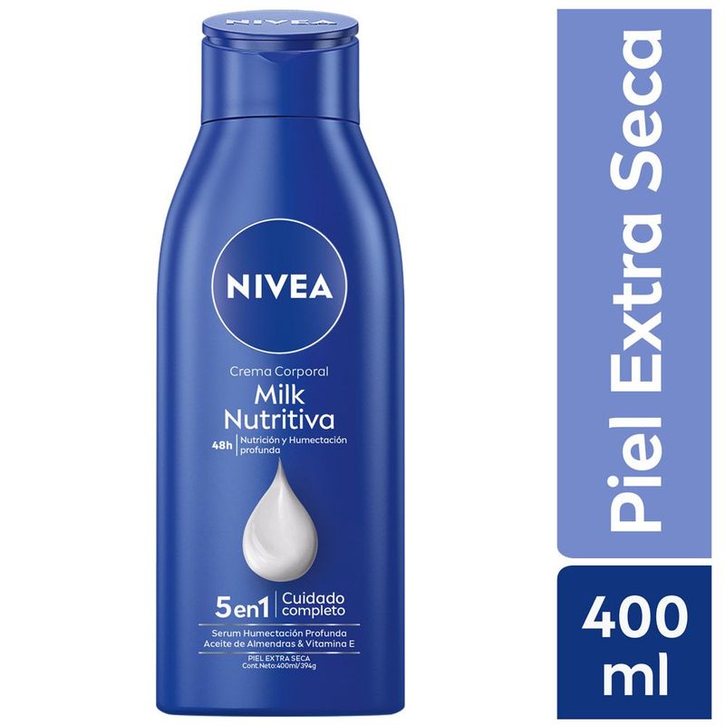 NIVEA - Crema Corporal Nivea Milk Nutritiva Envase 400 mL
