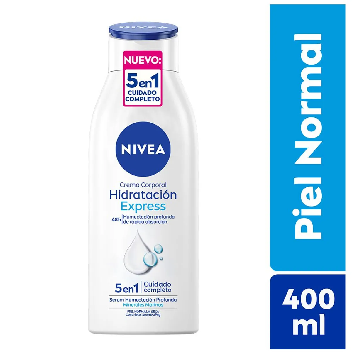 NIVEA - Crema Corporal Nivea Hidratación Express Envase 400 mL