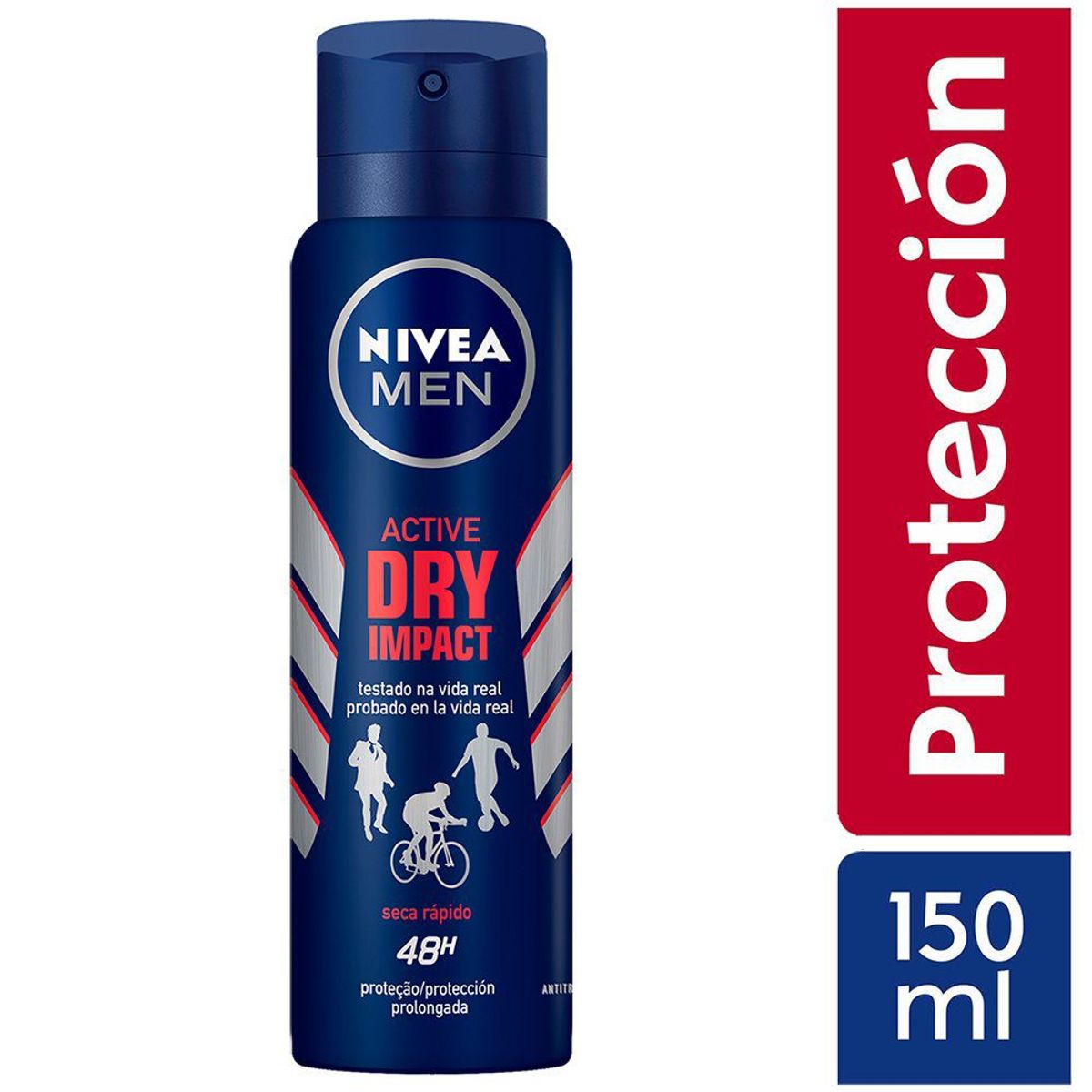 NIVEA - Desodorante en Spray Nivea Men Active Dry Impact Envase 150 mL