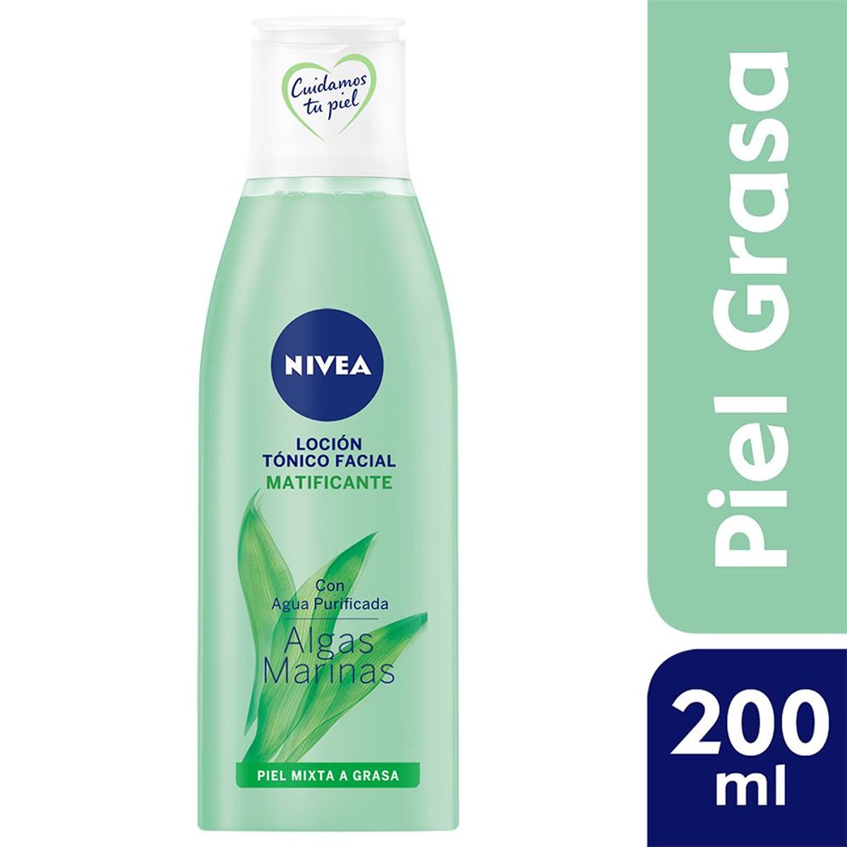 NIVEA - Loción Tónico Facial Nivea Algas Marinas Piel Grasa Envase 200 mL