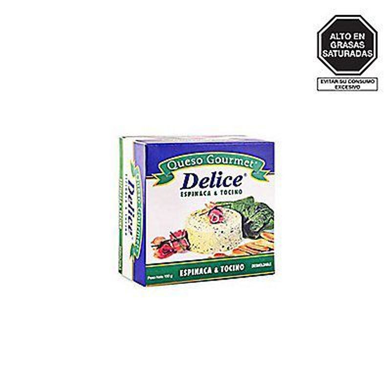 DELICE - Queso Espinaca y Tocino