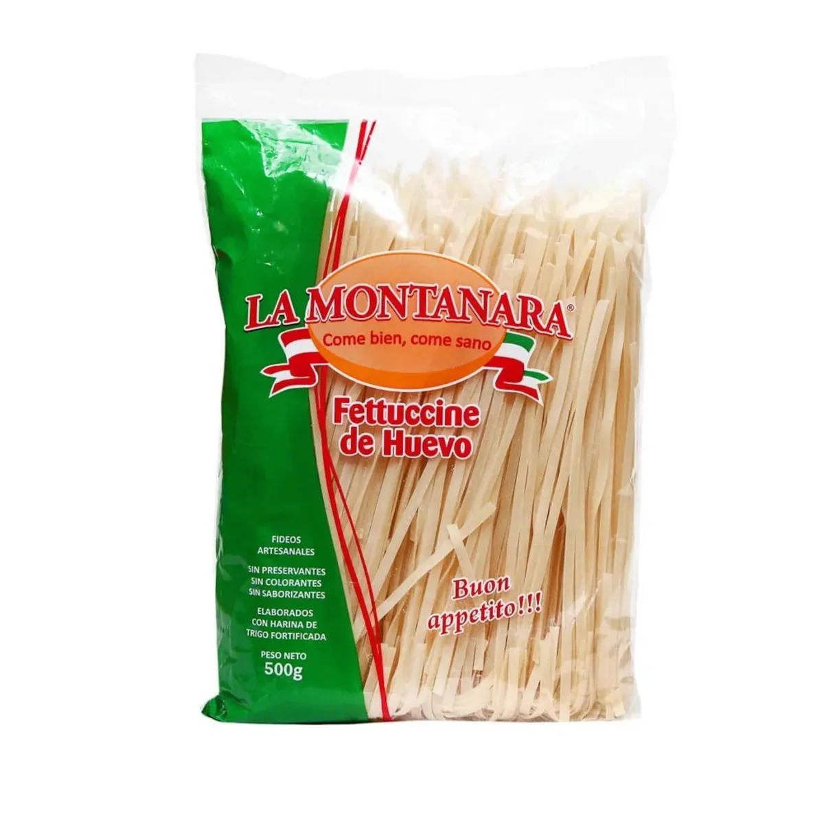 MONTANARA - Fideo Fetuccini de Huevo Montanara Bolsa 500 g