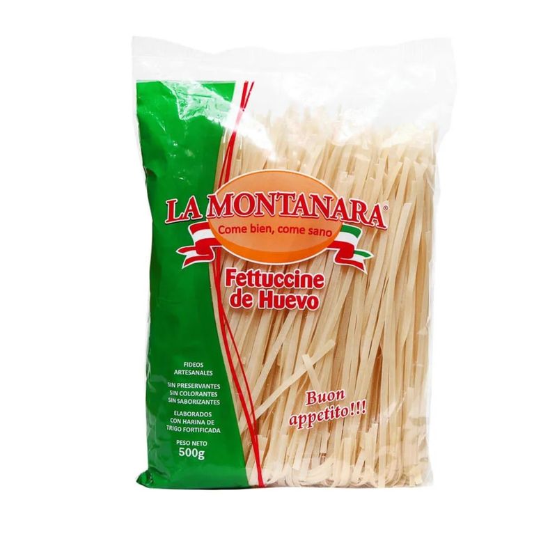 MONTANARA - Fideo Fetuccini de Huevo Montanara 500 g